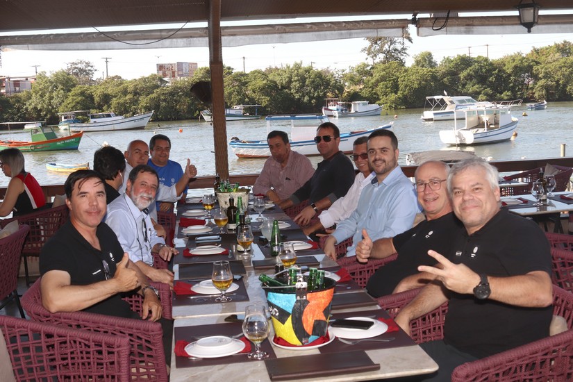 Após o workshop, confraternização no restaurante Canto do Vinho