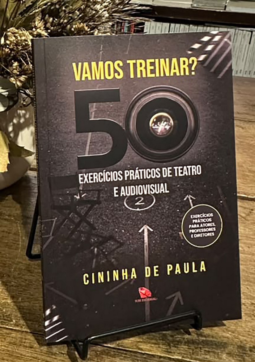 Cininha de Paula transforma décadas de experiência em livro com exercícios para atores