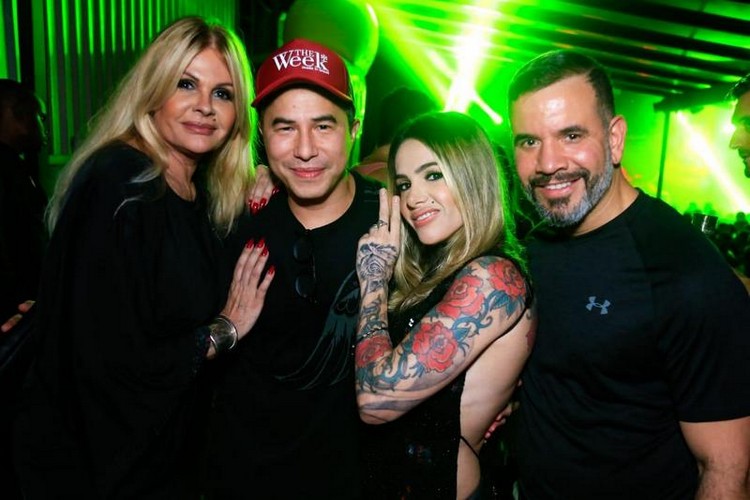 Monique Evans, André Almada, Dj Cacá Werneck e Maurício Ortiz