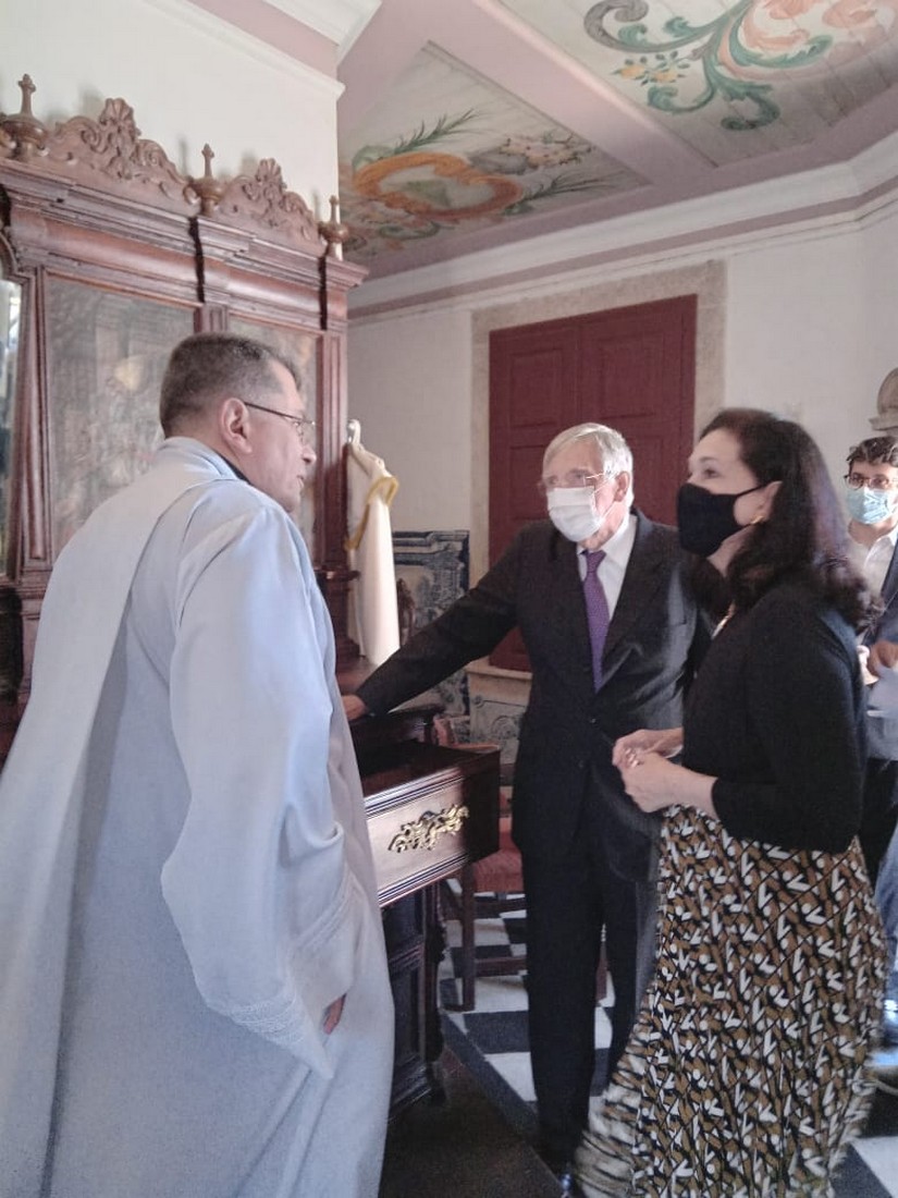 Dom Fernando e sua esposa Dona Maria da Graça com Mos. Sérgio Costa Couto