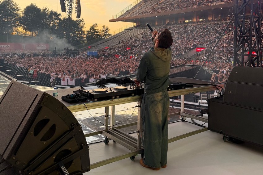 EME DJ abre show de Calema para 25 mil pessoas no Estádio Municipal de Braga, em Portugal