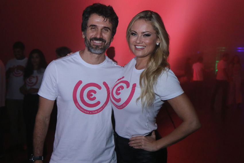 Eriberto Leão e Ellen Rocche participam de campanha da UCE,