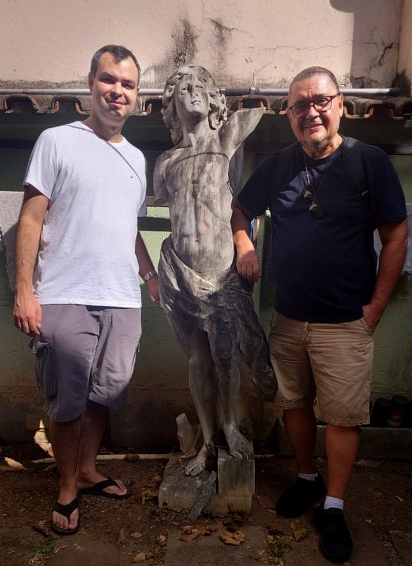 Escultura do deus grego HERMES, perdida há 50 anos, é localizada por professor de História e pesquisadores da UFES