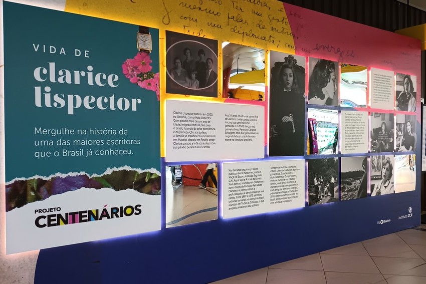 No mês das mulheres, Grupo CCR lança exposição imersiva sobre Clarice Lispector na Estação da Luz
