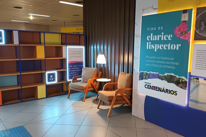 No mês das mulheres, Grupo CCR lança exposição imersiva sobre Clarice Lispector na Estação da Luz