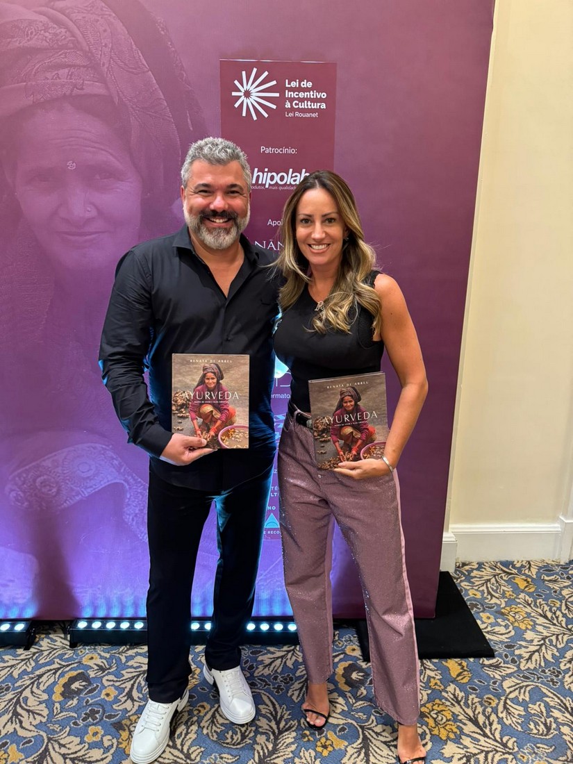 Leo Reis com Fernanda Rigon - dona da Philip Plein Brasil