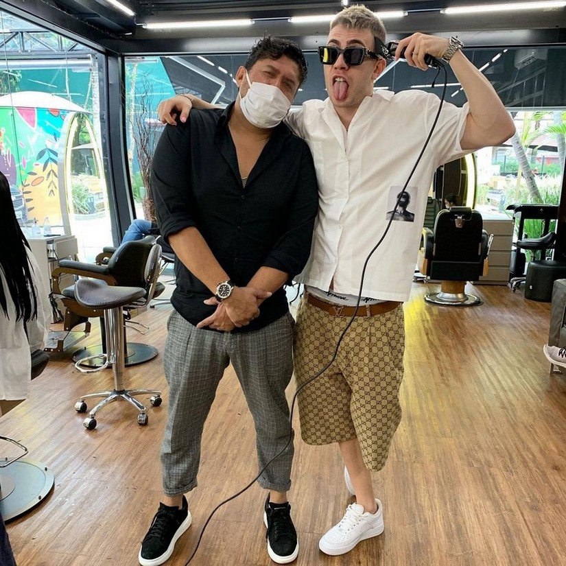 Luciano Alves com Leo Picon