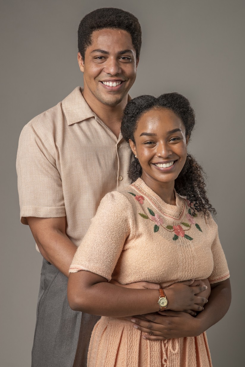 Matheus Dias com Larissa Nunes, seu amor em Além da Ilusão - Foto Fábio Rocha/Glob