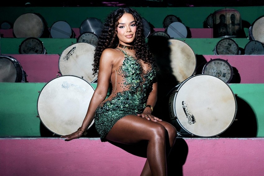 Nathália Zannin é apresentada como musa da Barroca Zona Sul, durante ensaio técnico