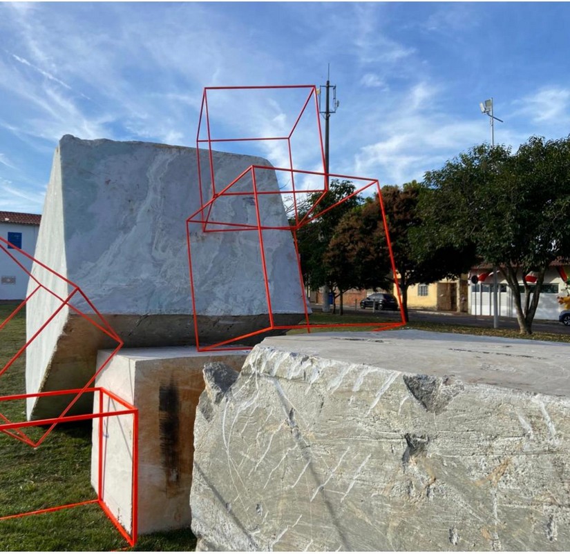 Parque Cultural Casa do Governador, em Vila Velha (ES). recebe obra de 60 toneladas do artista José Bechara