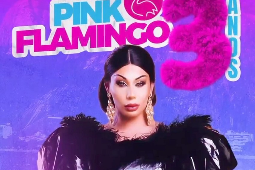 Pink Flamingo comemora aniversário de três anos tendo Grag Queen como atração principal