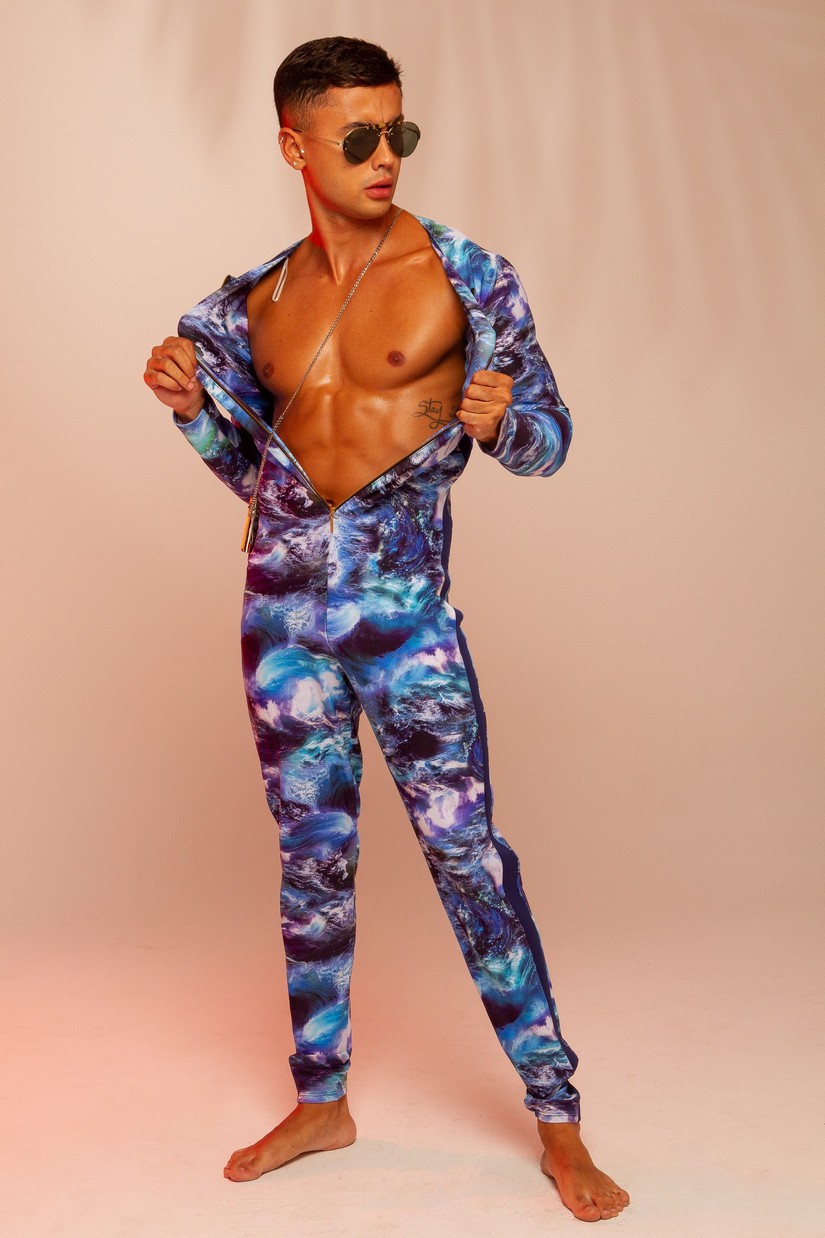 Doug Mello malha Blue Man