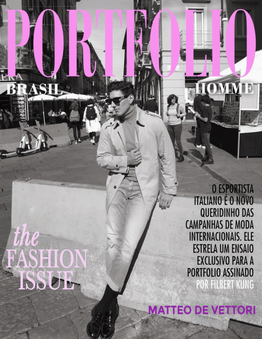 Matteo de Vettori em nossa Fashion Issue Especial fotografado por Filbert Kung