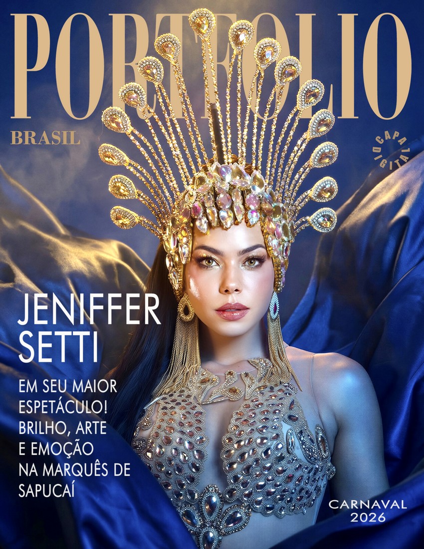 Jeniffer Setti vive Luma de Oliveira no desfile da Viradouro, no Rio