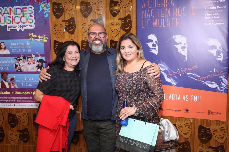 Terezinha Lopes,Celso Lemos e Marcia Demby