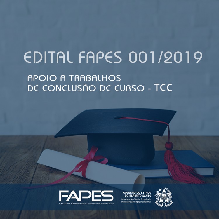 Fapes recebe inscrições para Bolsa TCC até 30 de maio