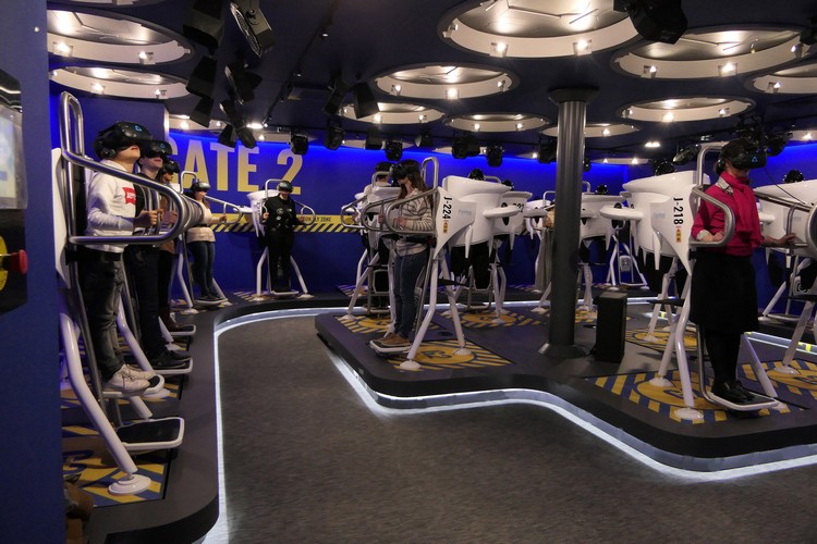 Sala de decolagem da FlyView Paris