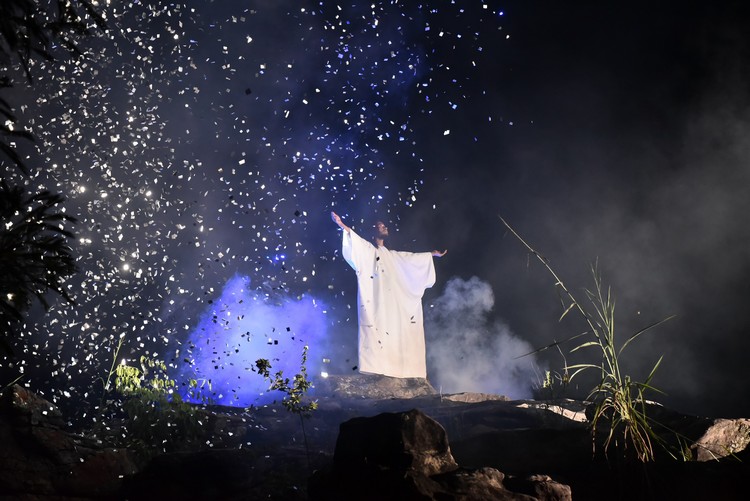 Momento emocionante do espetáculo