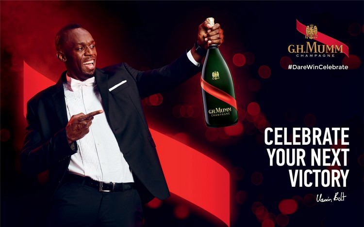 A Maison Mumm revela os segredos do sucesso de Usain Bolt